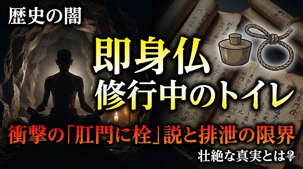 即身仏修行中のトイレはどうしていた？肛門に栓をする説と排泄の限界